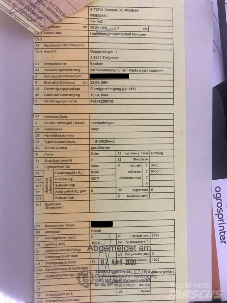 Steyr 9S14 Billenő pótkocsik