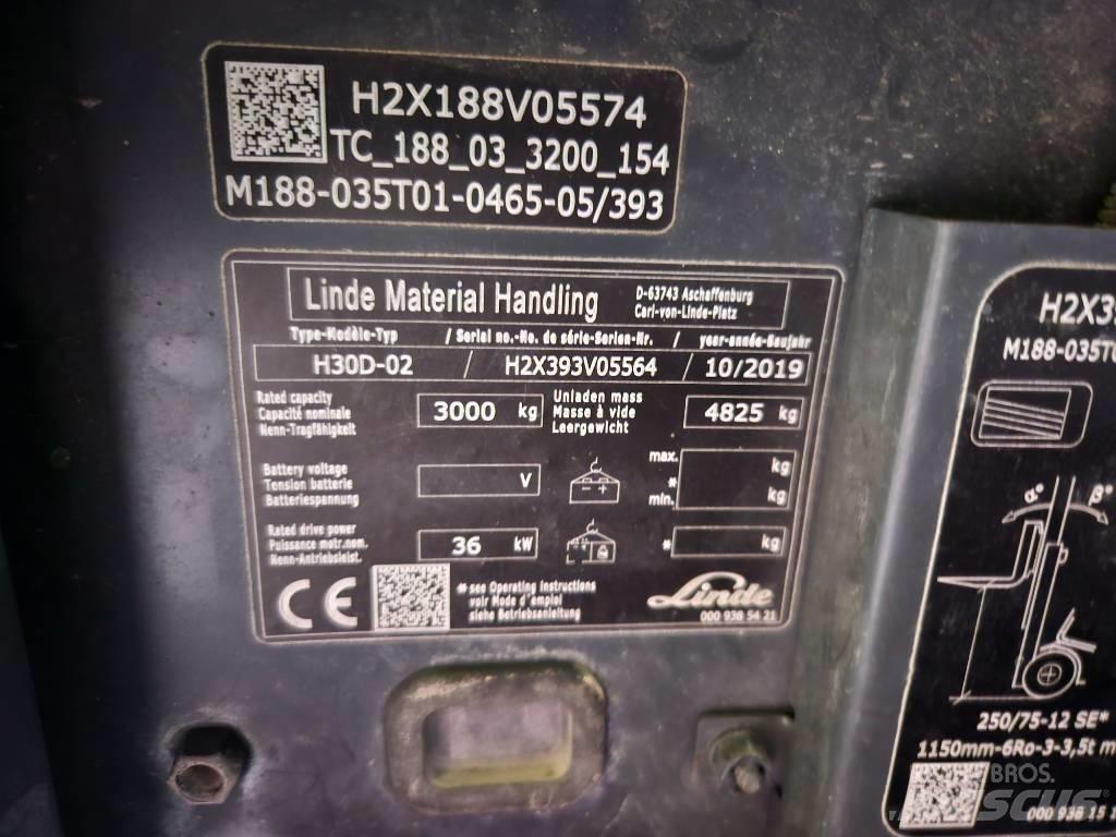Linde H30D Dízel targoncák