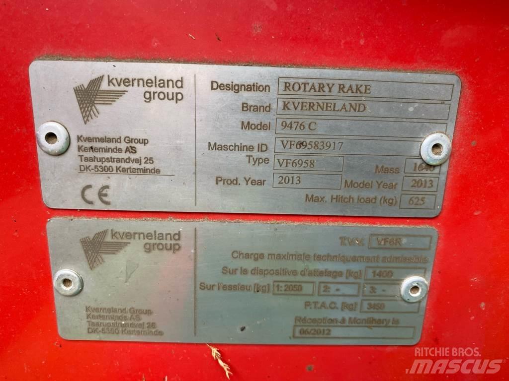 Kverneland 9476C Rendforgatók