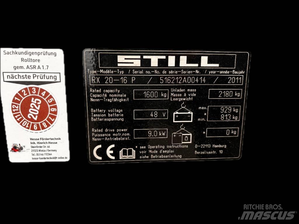 Still RX20-16P Elektromos targoncák