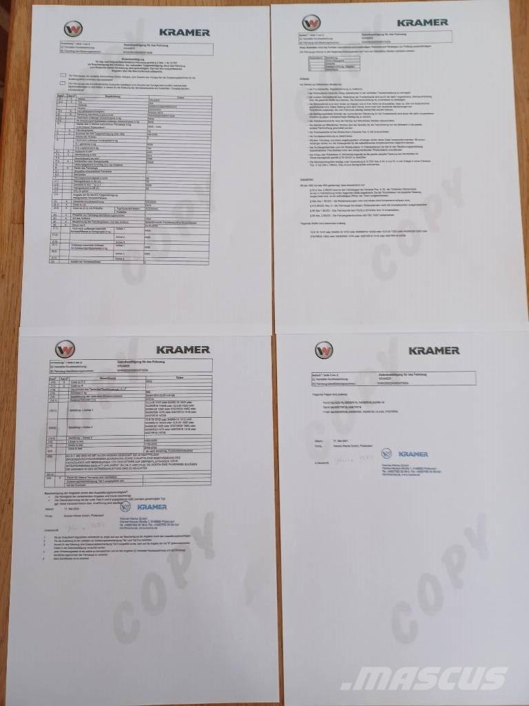 Kramer 5075 Gumikerekes homlokrakodók