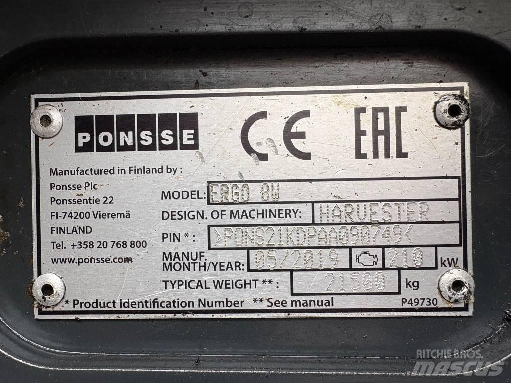Ponsse Ergo 8W Betakarítók