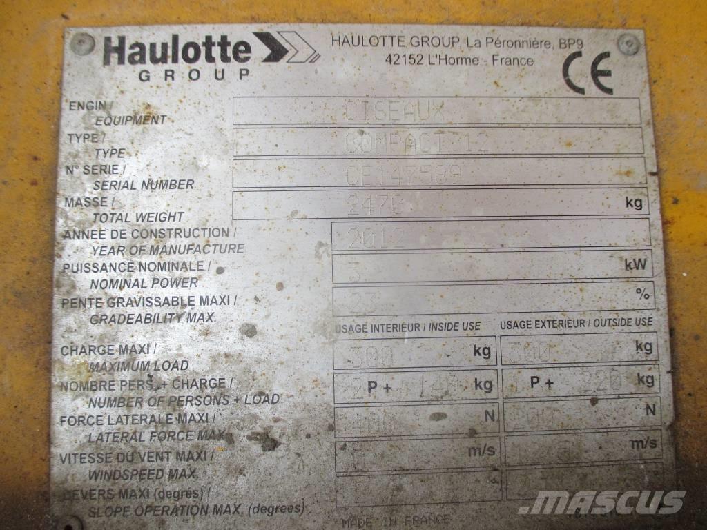 Haulotte Compact 12 Ollós emelők