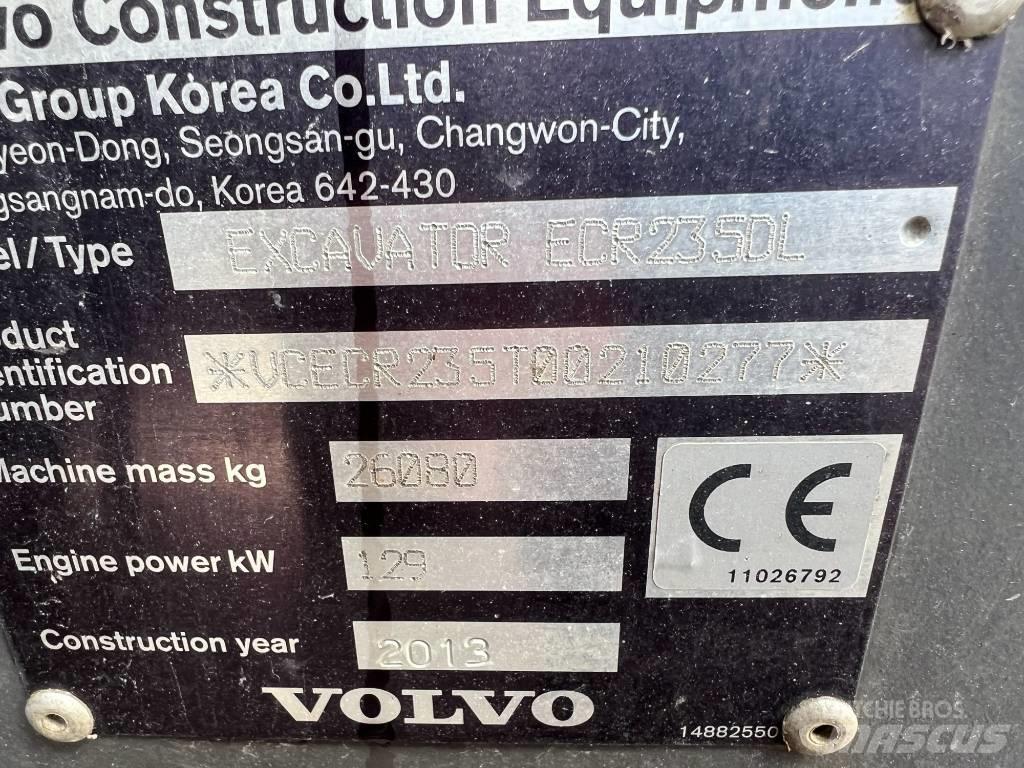 Volvo ECR235DL Lánctalpas kotrók