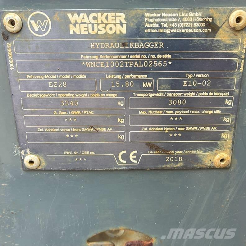 Wacker Neuson EZ 28 Mini kotrók < 7t