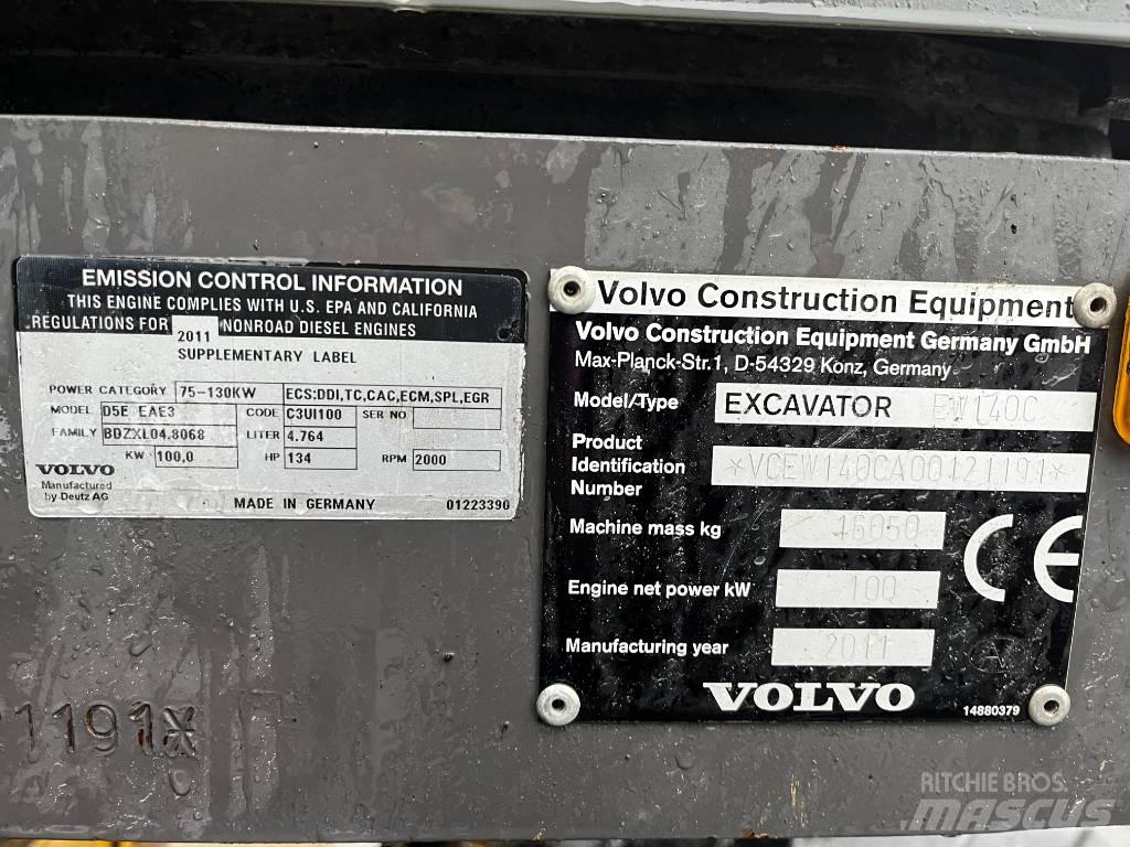 Volvo EW 140 C Gumikerekes kotrók