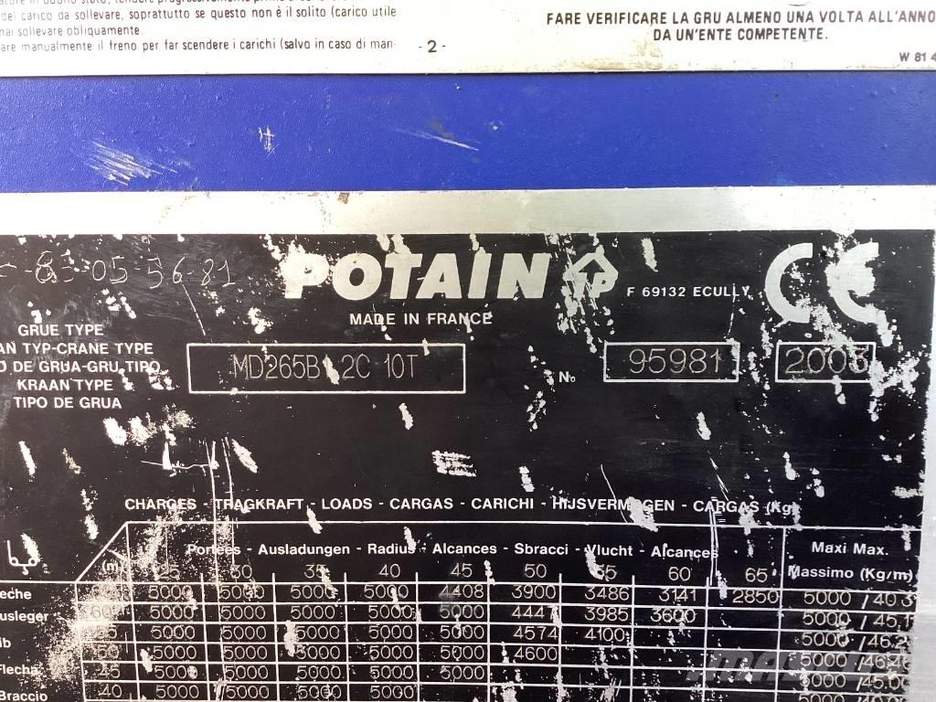 Potain MD265B1-J10 Torony daruk