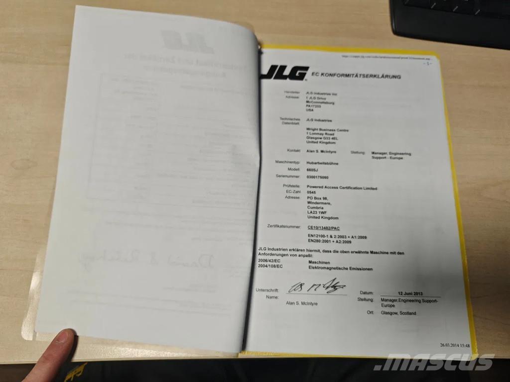 JLG 660 SJ Teleszkópos emelők