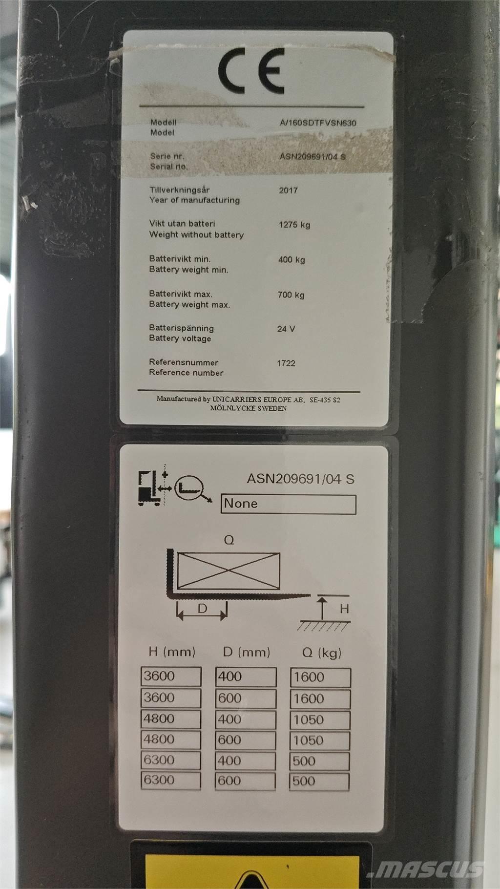 Atlet A160 Elektromos gyalogkíséretű targoncák