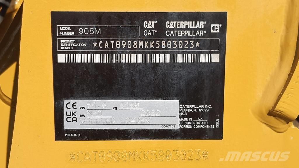 CAT 908M  Cat 908 Gumikerekes homlokrakodók