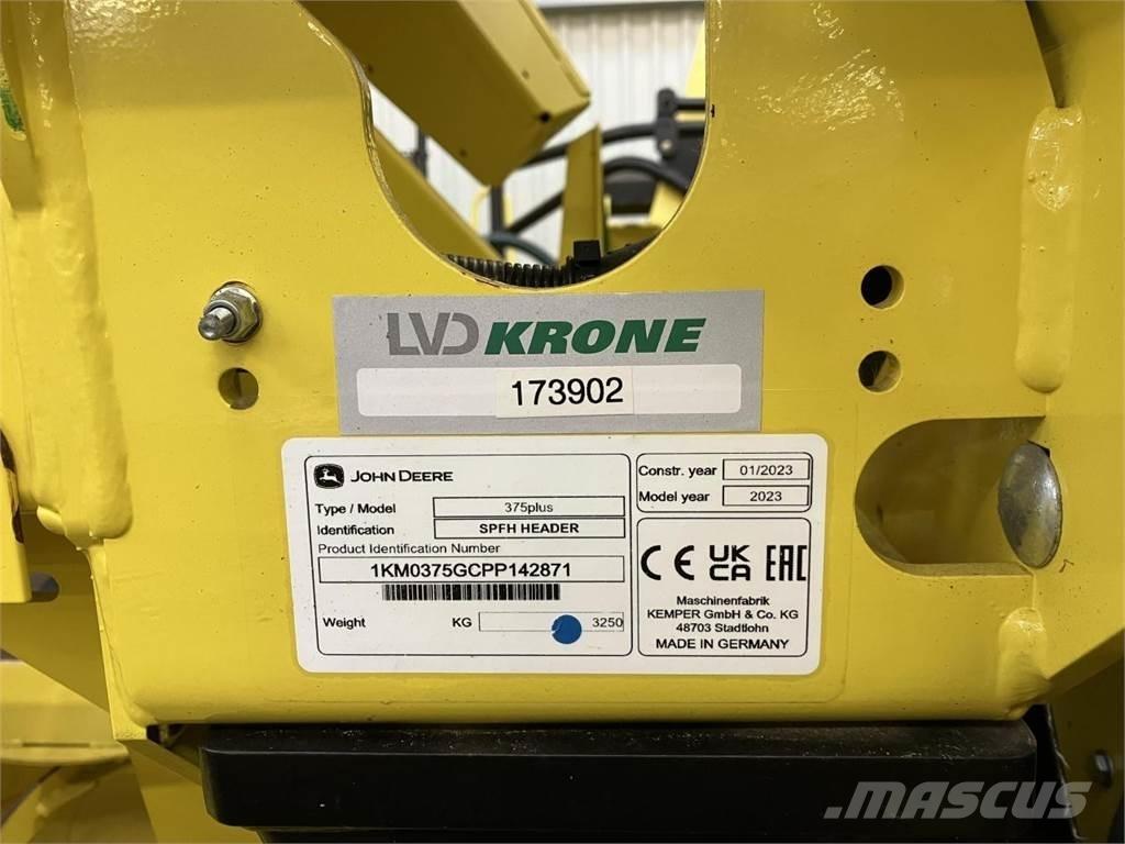 Kemper 375Plus Kombájn tartozékok
