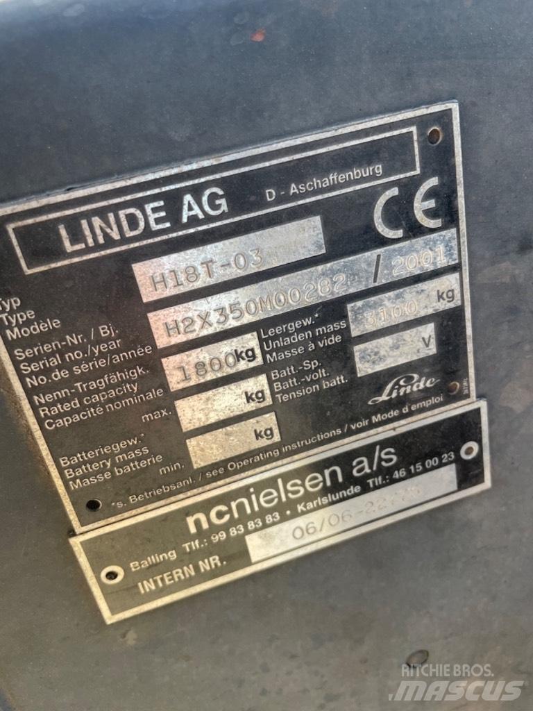 Linde H 18 T Gázüzemű targoncák