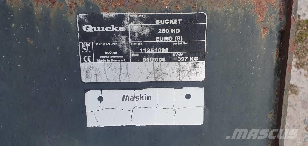 Ålö 240HD Homlokrakodó tartozékok