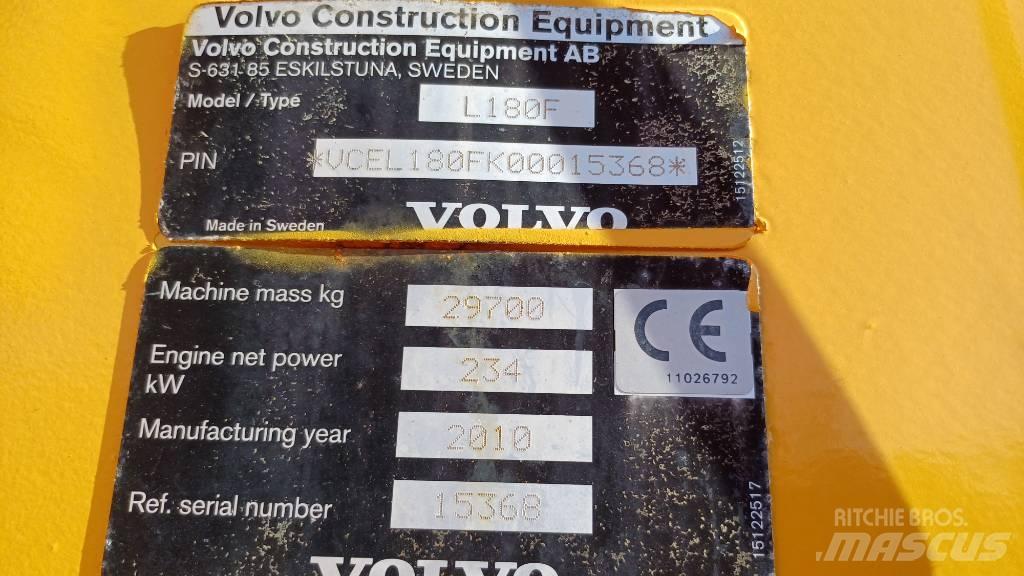 Volvo L 180 F Gumikerekes homlokrakodók