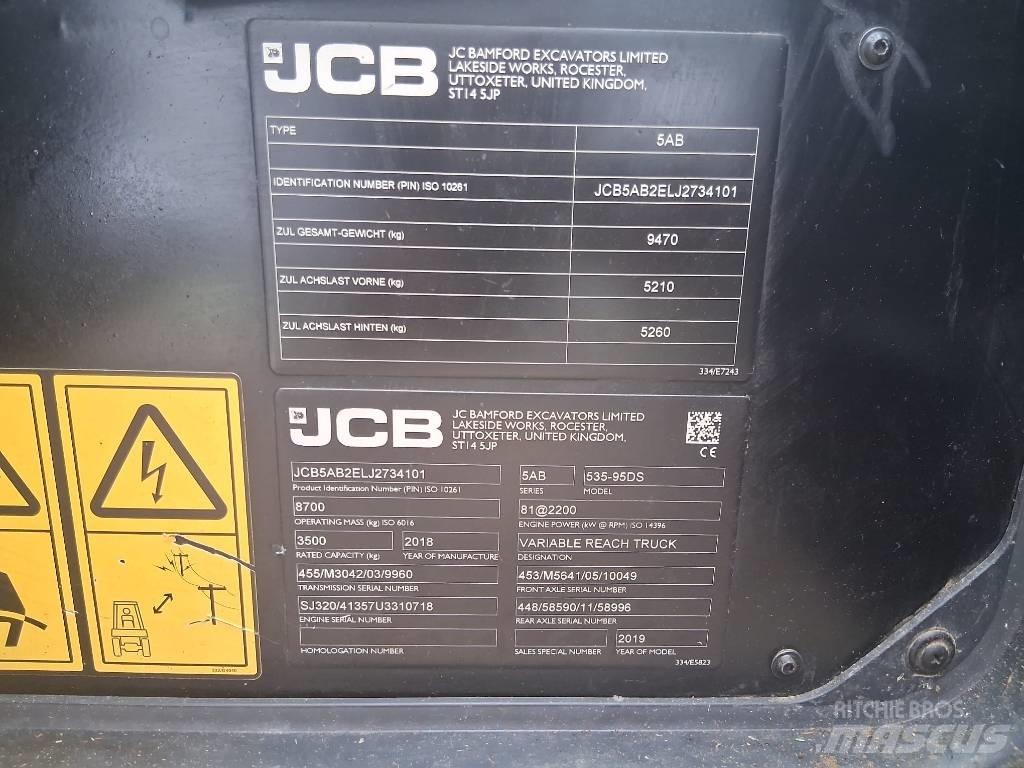 JCB 535-95 Teleszkópos gumikerekes rakodók