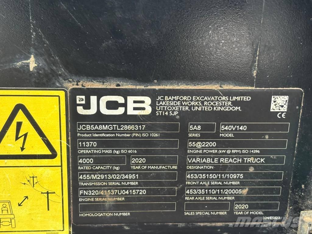 JCB 540-140 Teleszkópos rakodók