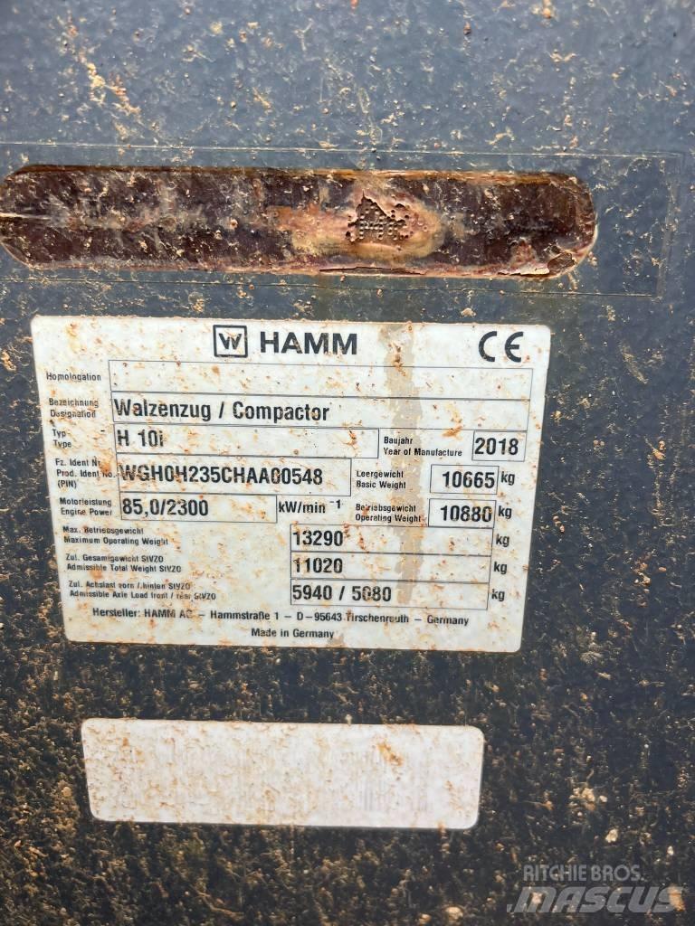 Hamm H10i Talajtömörítő gépek