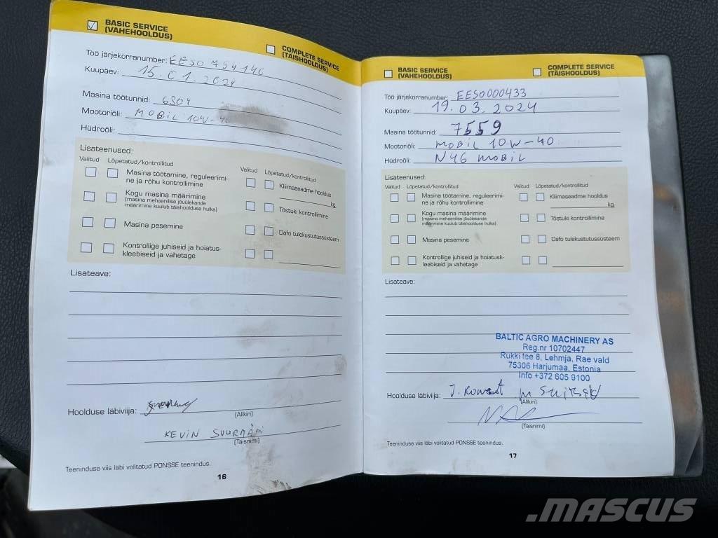 Ponsse Elk Kihordók