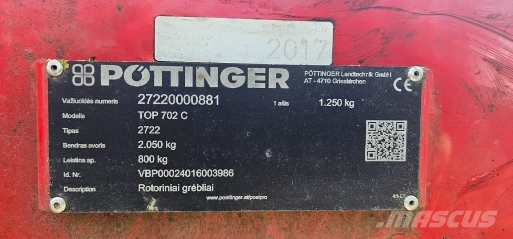 Pöttinger TOP 702C Rendkészítő