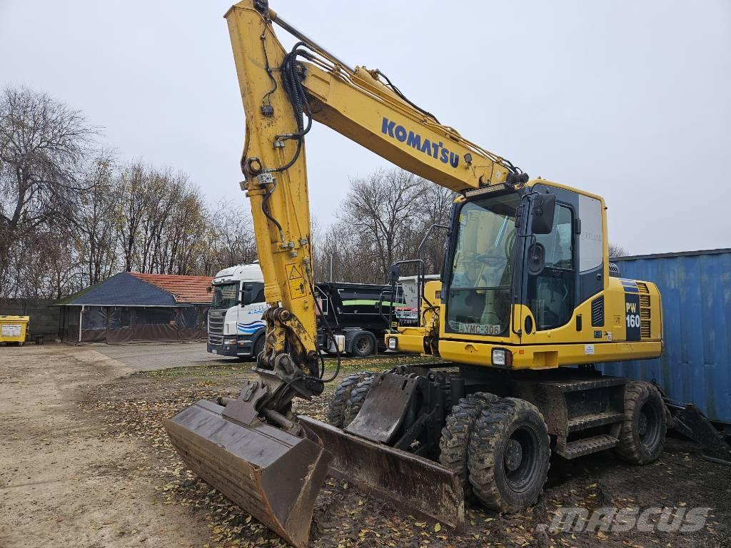 Komatsu PW 160-8 Gumikerekes kotrók