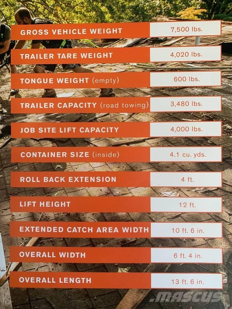  Equipter RB4000 Billenő pótkocsik