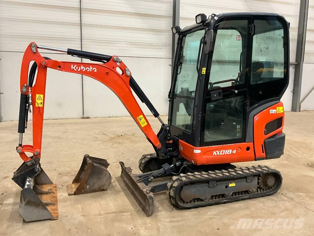 Kubota KX 018-4 Mini kotrók < 7t