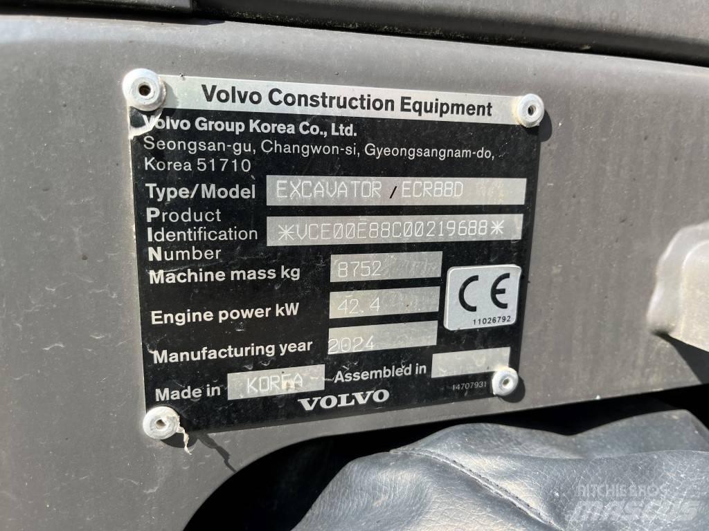Volvo ECR88D Közepes (midi) kotrók 7 t - 12 t