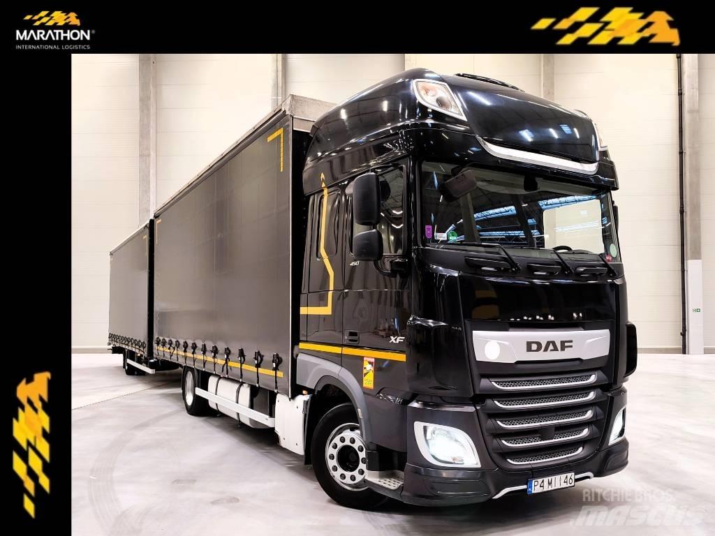 DAF XF 450 Elhúzható ponyvás