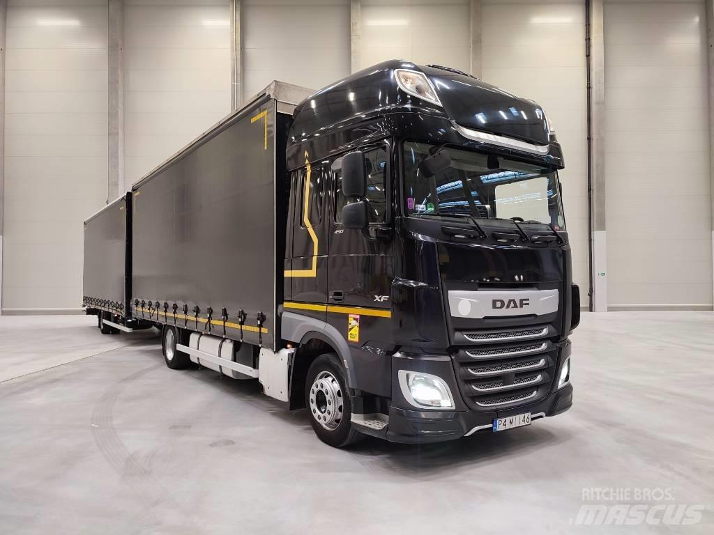 DAF XF 450 Elhúzható ponyvás