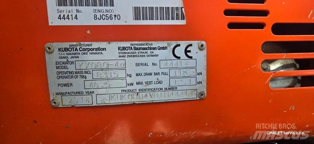 Kubota KX 080-4 CX Közepes (midi) kotrók 7 t - 12 t