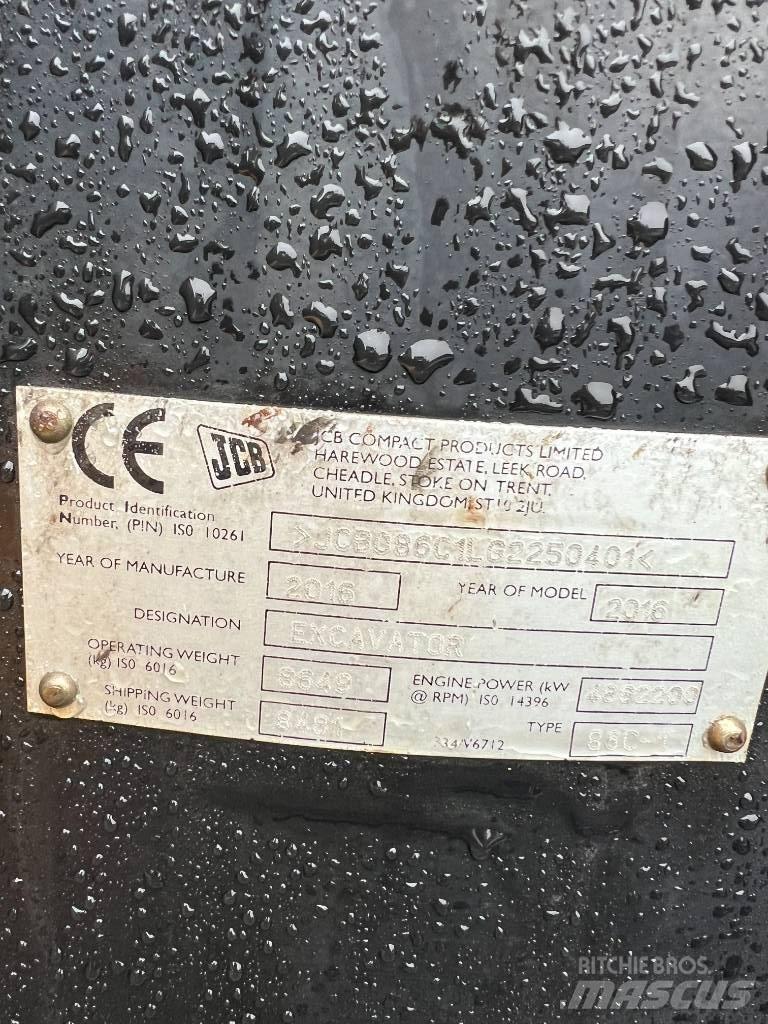 JCB 86 C-1 eco Közepes (midi) kotrók 7 t - 12 t