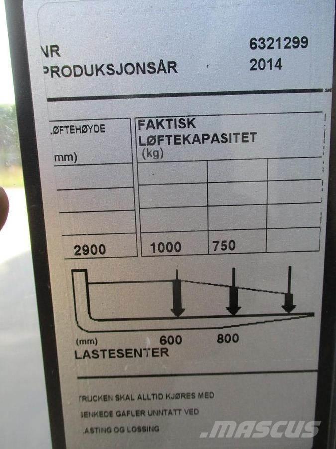 BT SWE 100 Gyalogkíséretű targonca
