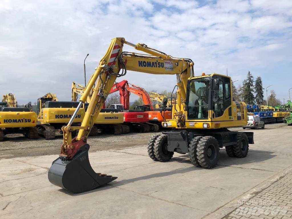 Komatsu PW160-8 Gumikerekes kotrók