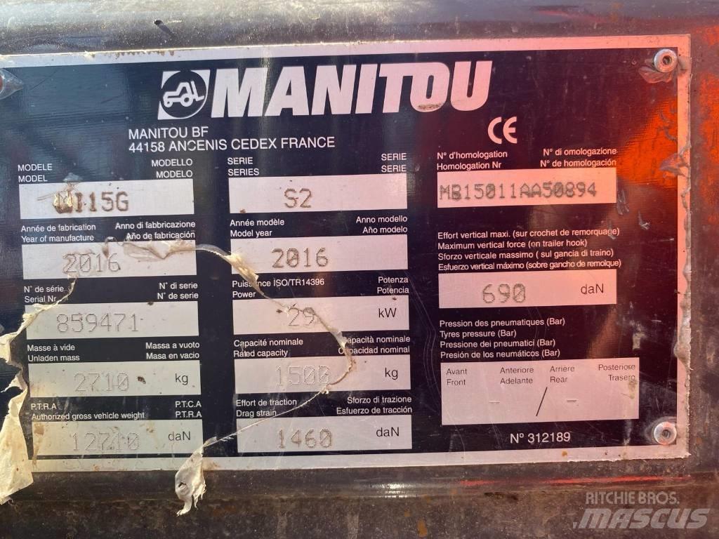 Manitou MI 15 G Gázüzemű targoncák