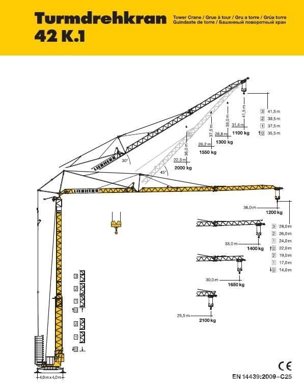 Liebherr 42 K.1 Torony daruk