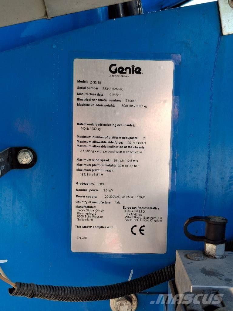 Genie Z33/18 Karos emelők