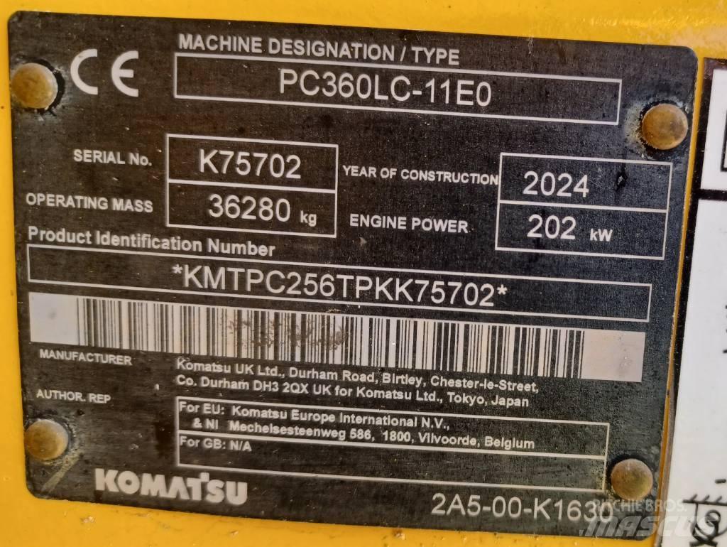 Komatsu PC360LC-11 Lánctalpas kotrók