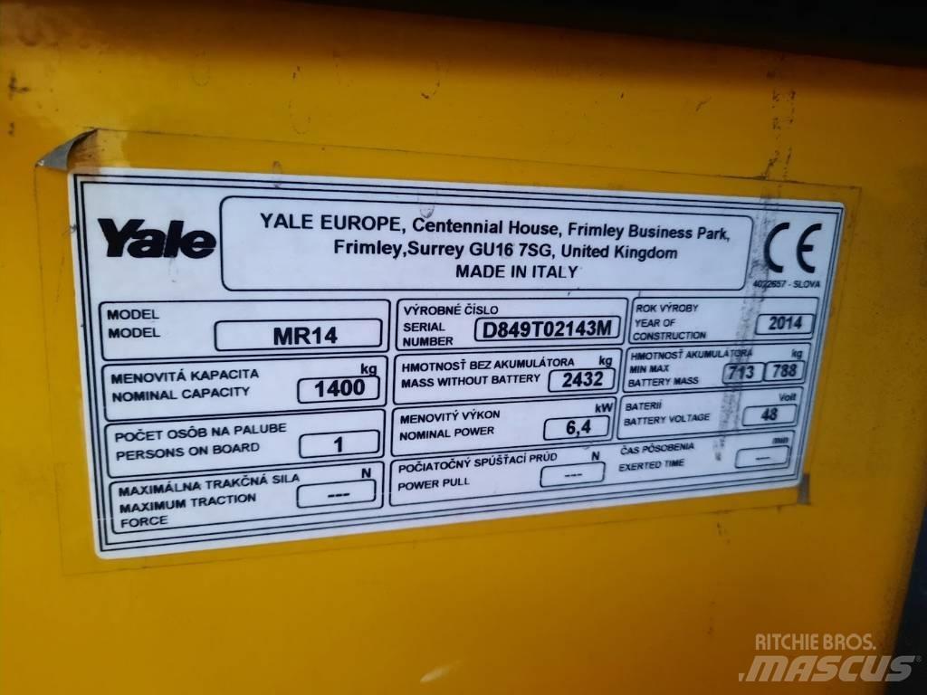 Yale MR14 Tolóoszlopos targonca