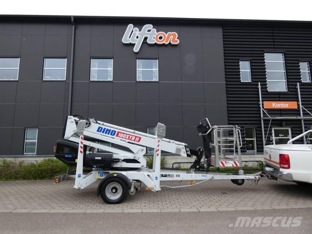Dino 160 XTB Skylift Pótkocsira szerelt emelők és állványok