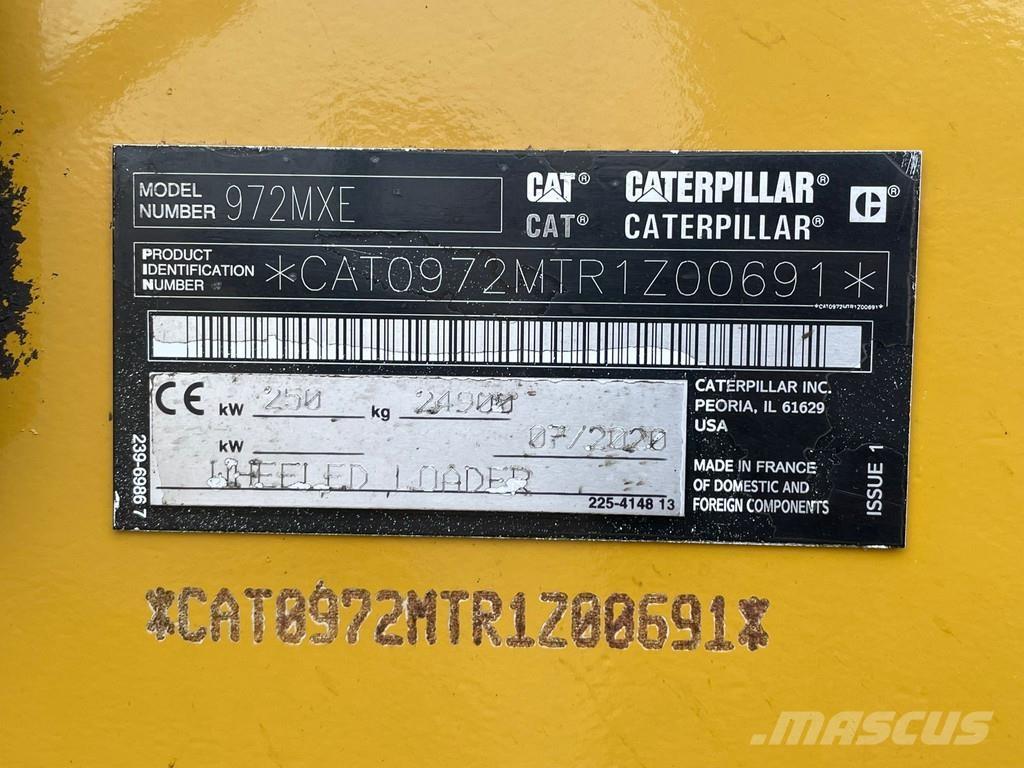 CAT 972MXE Gumikerekes homlokrakodók