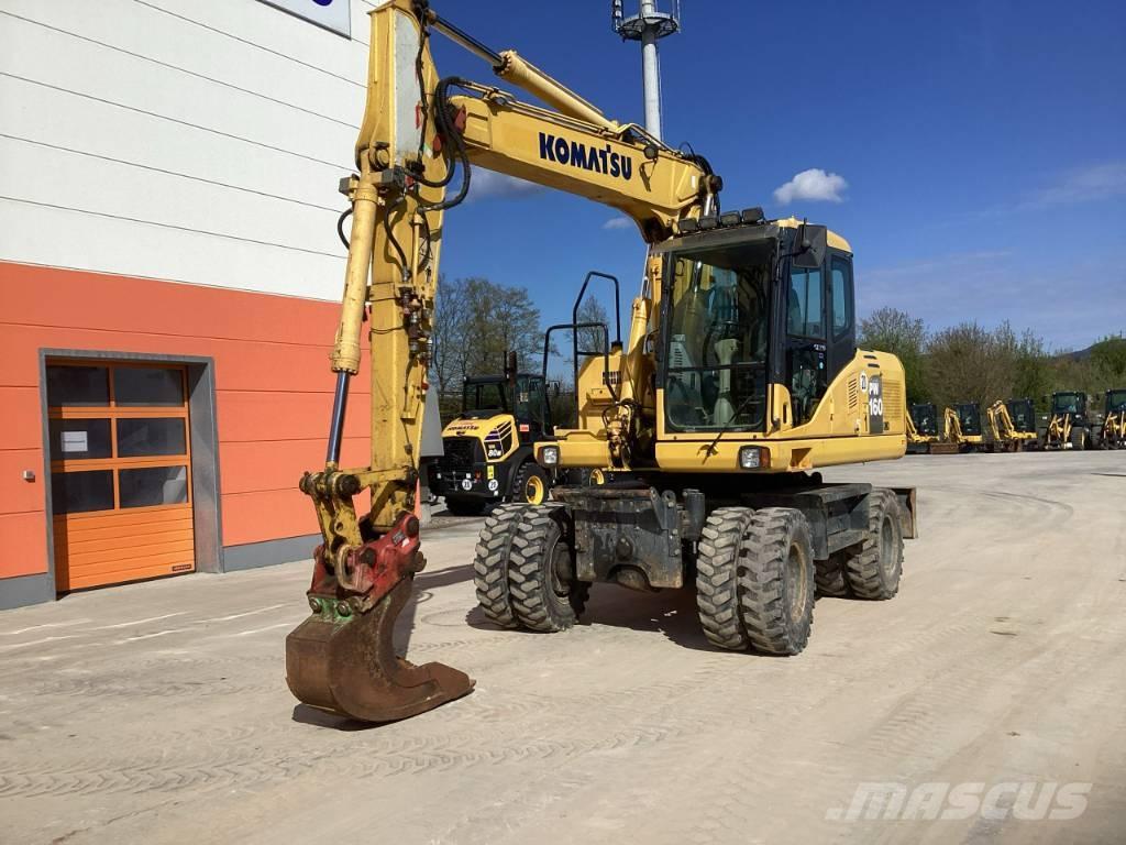 Komatsu PW 160-7E0 Gumikerekes kotrók