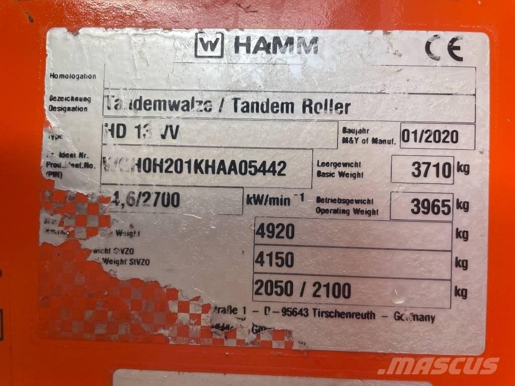 Hamm HD 13 VV Ikerdobos hengerek