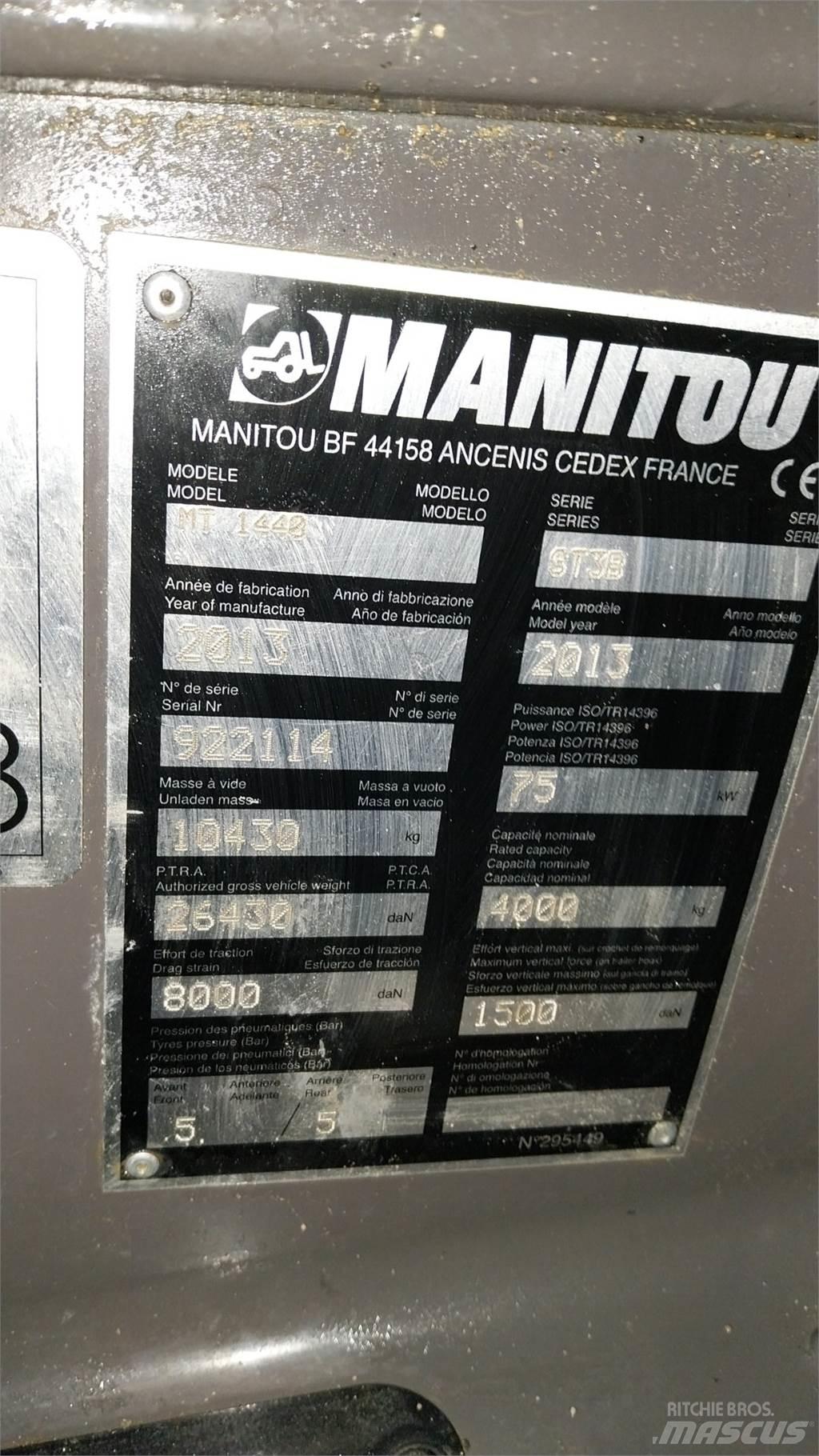 Manitou MT1440 Teleszkópos rakodók