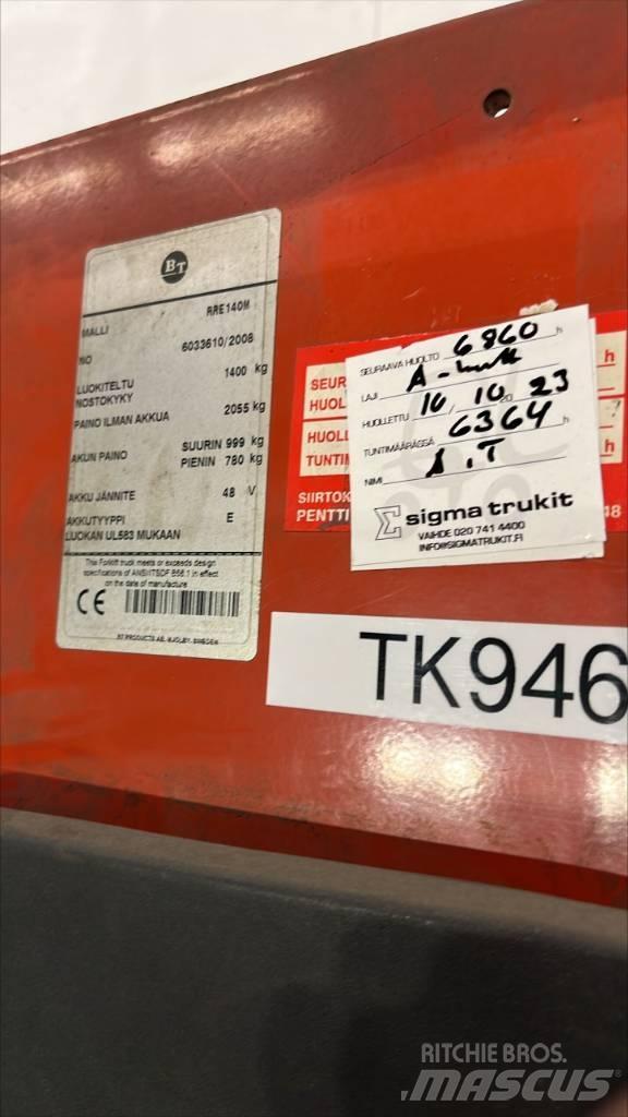 BT RR E 140 M Tolóoszlopos targonca