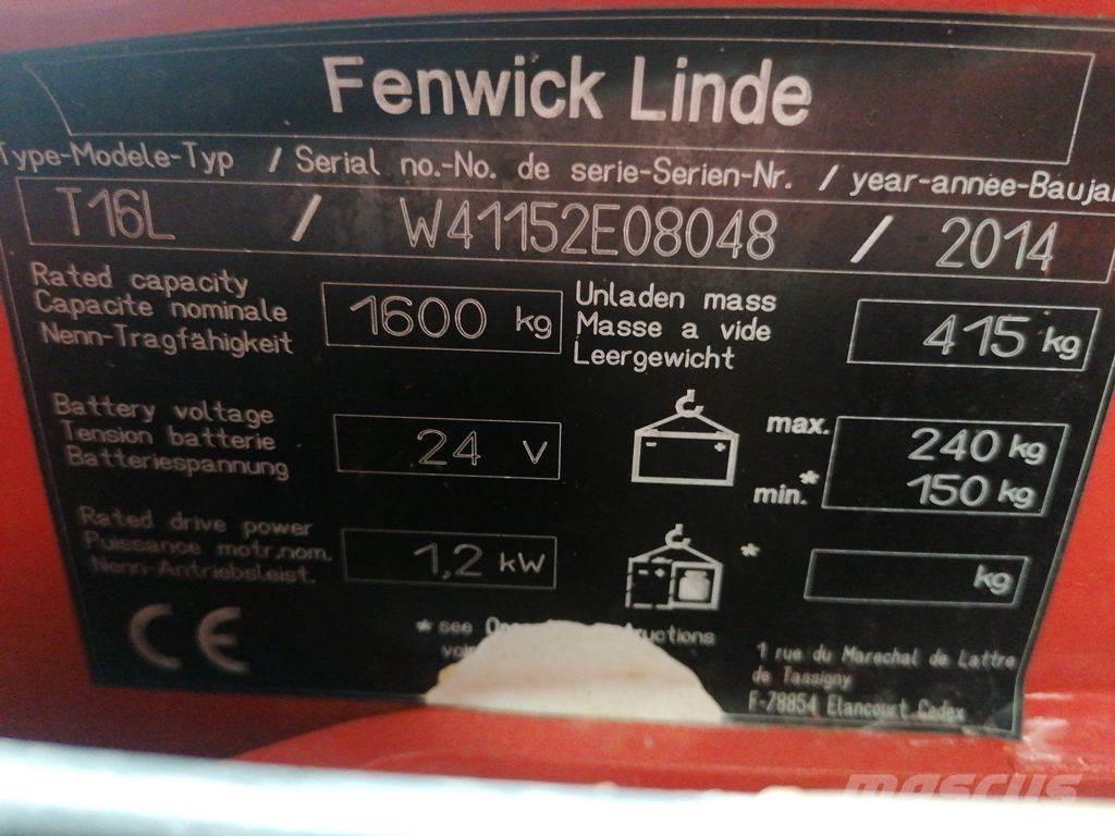 Linde T16L Alacsony emelőkocsi