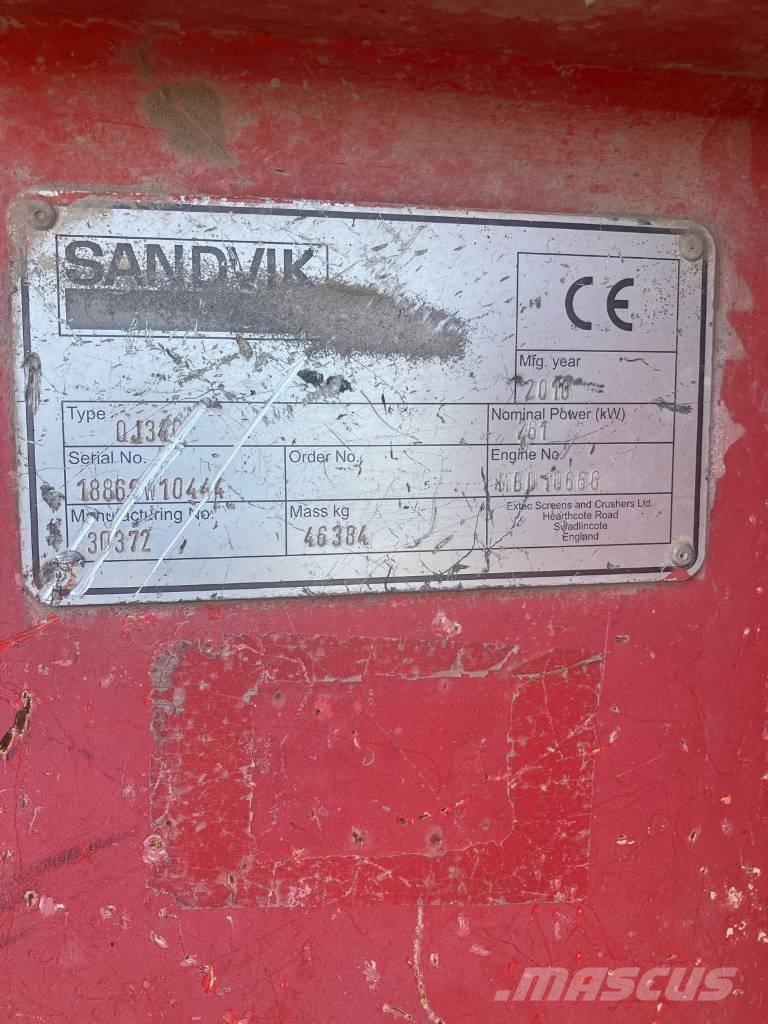Sandvik QJ 340 Mobil törőgépek