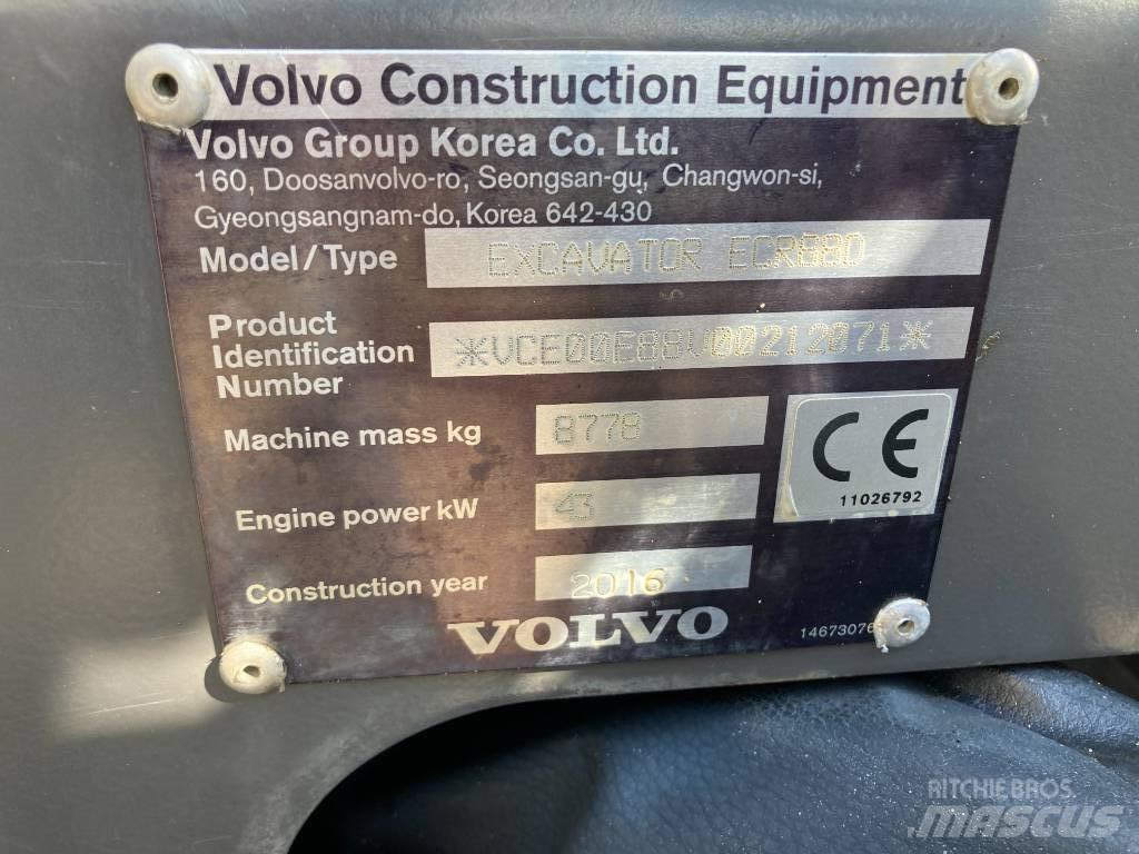 Volvo ECR 88 D Közepes (midi) kotrók 7 t - 12 t