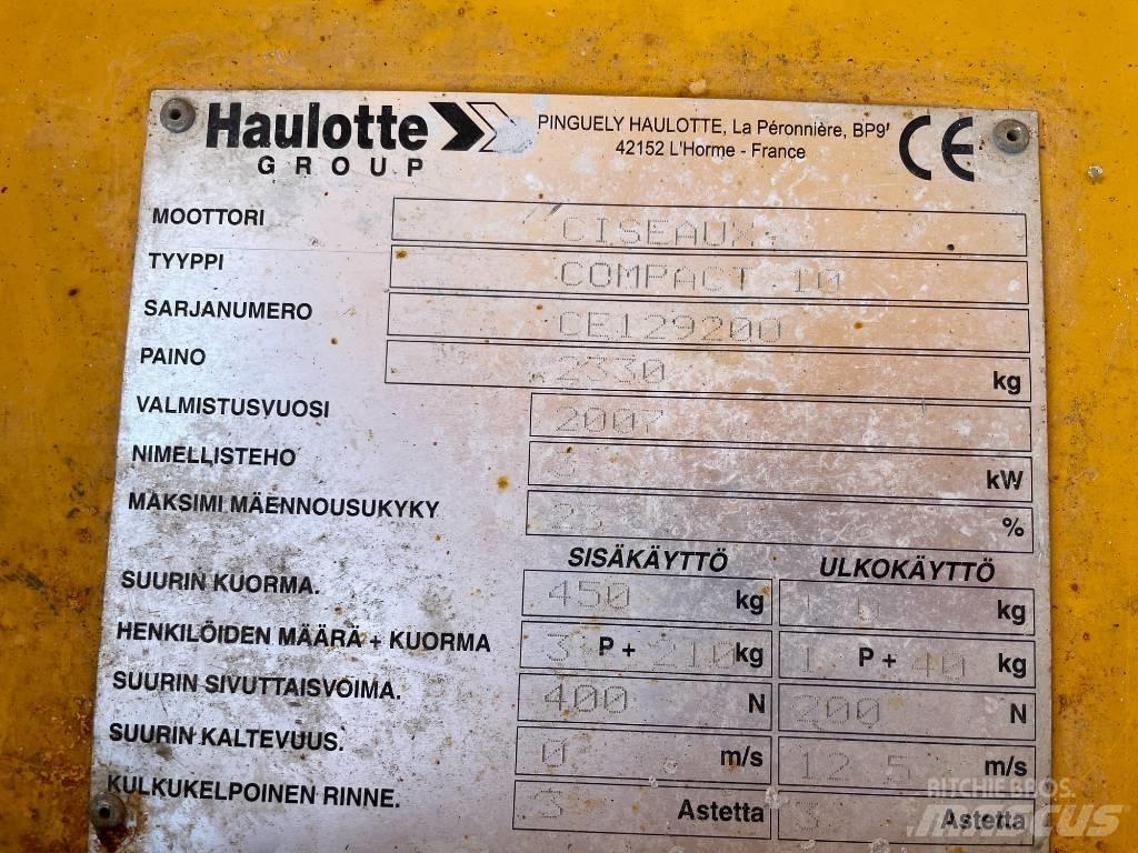 Haulotte Compact 10 Ollós emelők