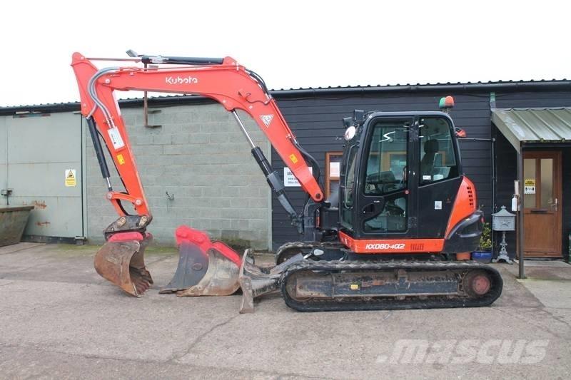 Kubota KX 080-4 Közepes (midi) kotrók 7 t - 12 t