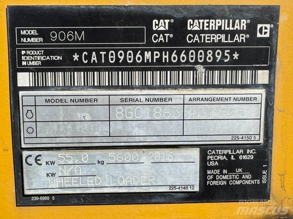 CAT 906 M Gumikerekes homlokrakodók